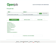 Tablet Screenshot of openjob.com